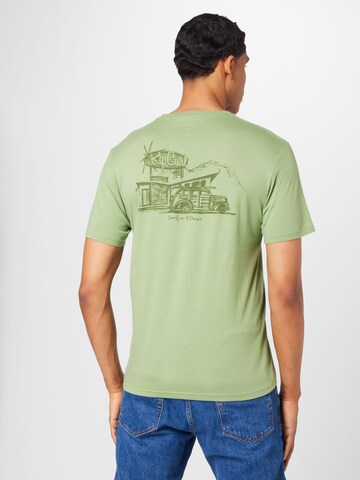 RIP CURL Performance shirt 'KEEP ON TRUCKING' in Green