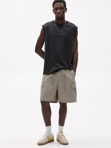 Loosefit Pantalon cargo Pull&Bear en gris
