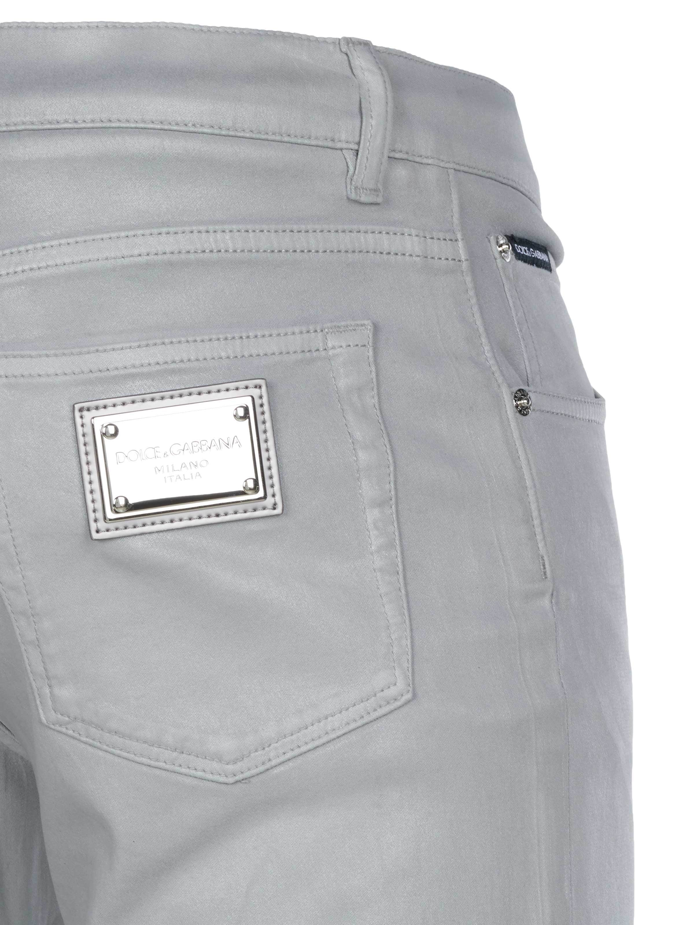 DOLCE & GABBANA Regular Hose 'Dolce & Gabbana Hose'‌‌‌ in Grau