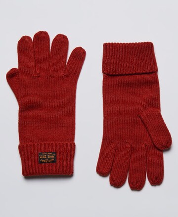 Superdry Fingerhandschuhe 'Radar' in Rot