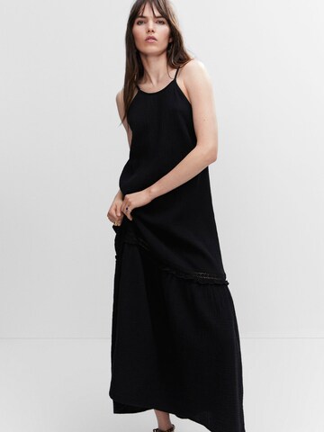 MANGO Summer Dress 'Bambula' in Black: front