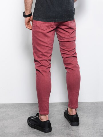 Ombre Slimfit Jeans 'P1058' in Rood
