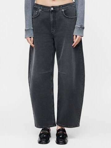 Barrel Jean Moschino Jeans en gris : devant