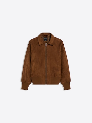 Veste mi-saison Bershka en marron : devant
