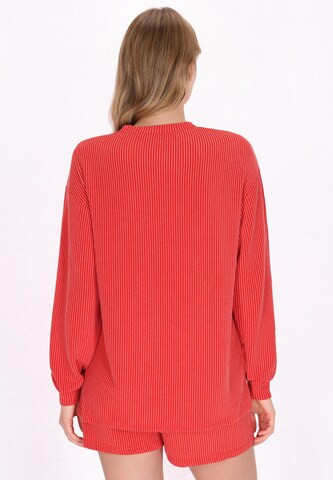 MYMO Korte pyjama in Rood