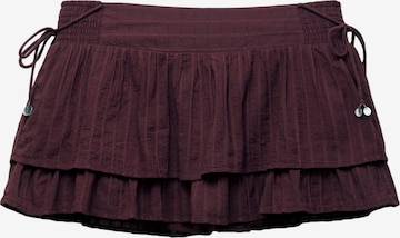 Pull&BearSuknja - crvena boja: prednji dio