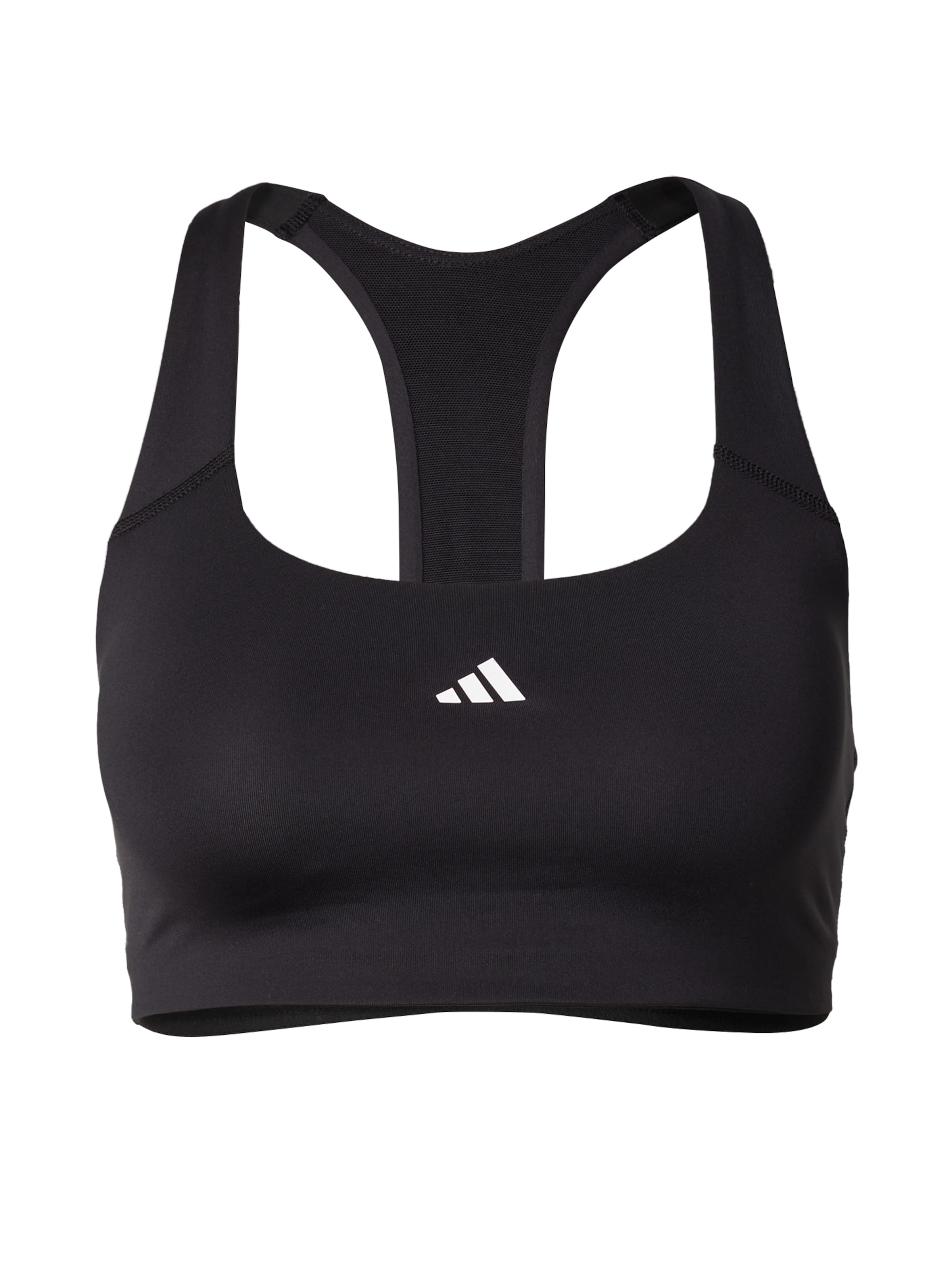 Bustieră Sutien sport 'Powerimpact Training Medium-support' de la ADIDAS PERFORMANCE pe negru: față