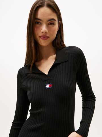 Tommy Jeans Strickkleid in Schwarz