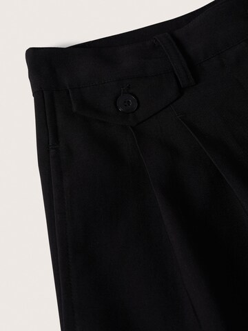 MANGO Regular Pleat-Front Pants 'JIMMY' in Black