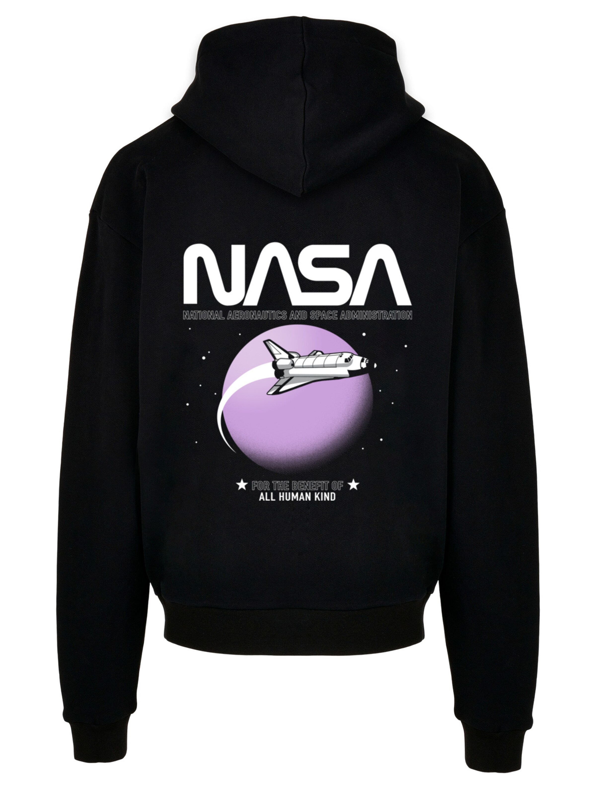 F4NT4STIC Sweatshirt 'NASA' in Schwarz: Vorderseite