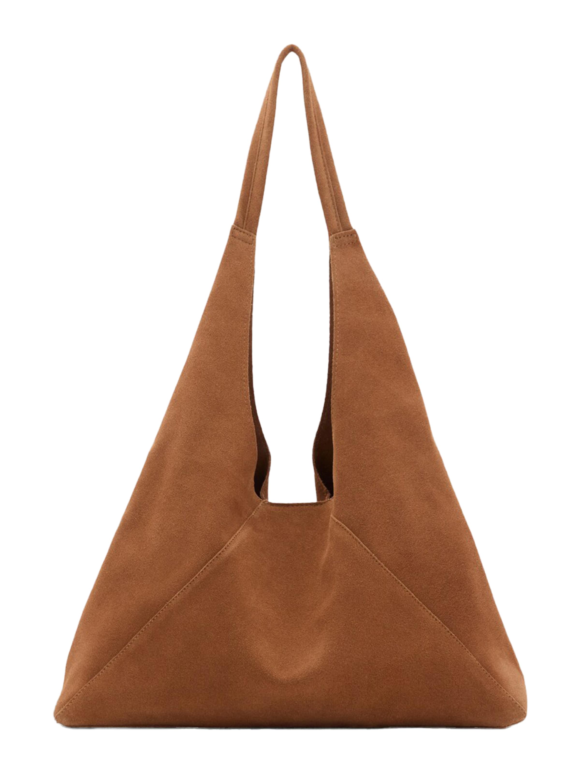 MANGO Чанта за през рамо 'Min Law' в кафяво: отпред