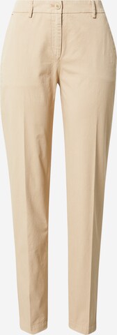 Regular Pantalon à plis 'Hecia' HUGO en beige : devant