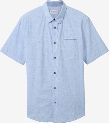 Coupe regular Chemise TOM TAILOR en bleu : devant