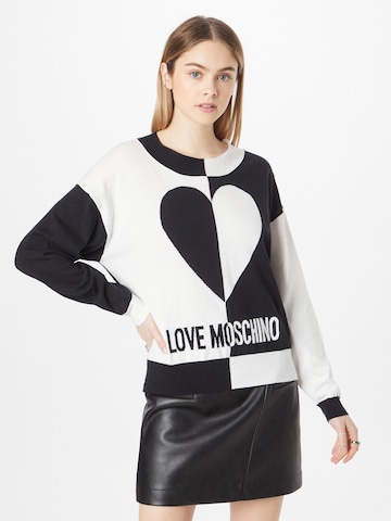Love Moschino - Pullover em preto: frente