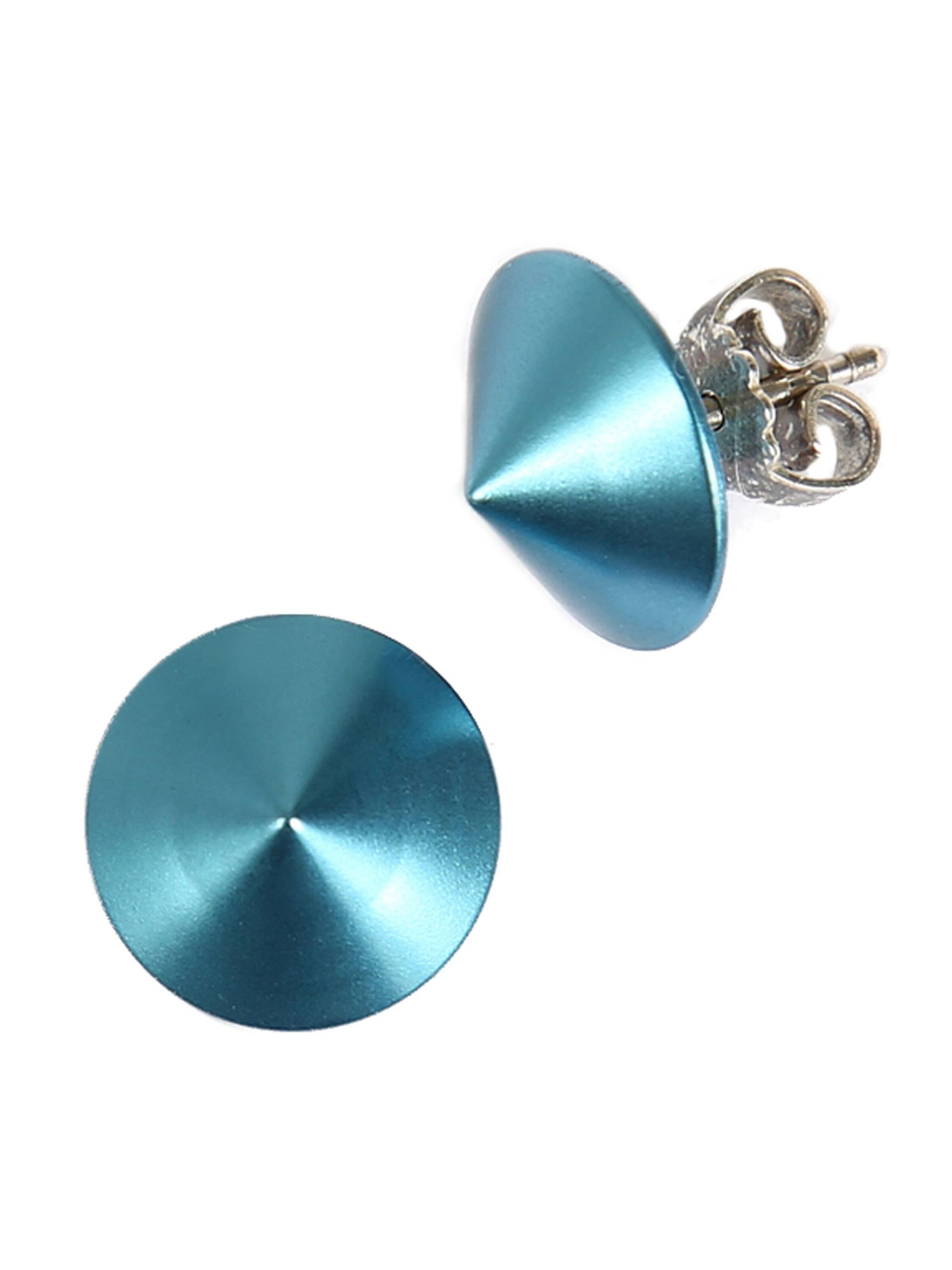 DeMarie Earrings in Blue: front