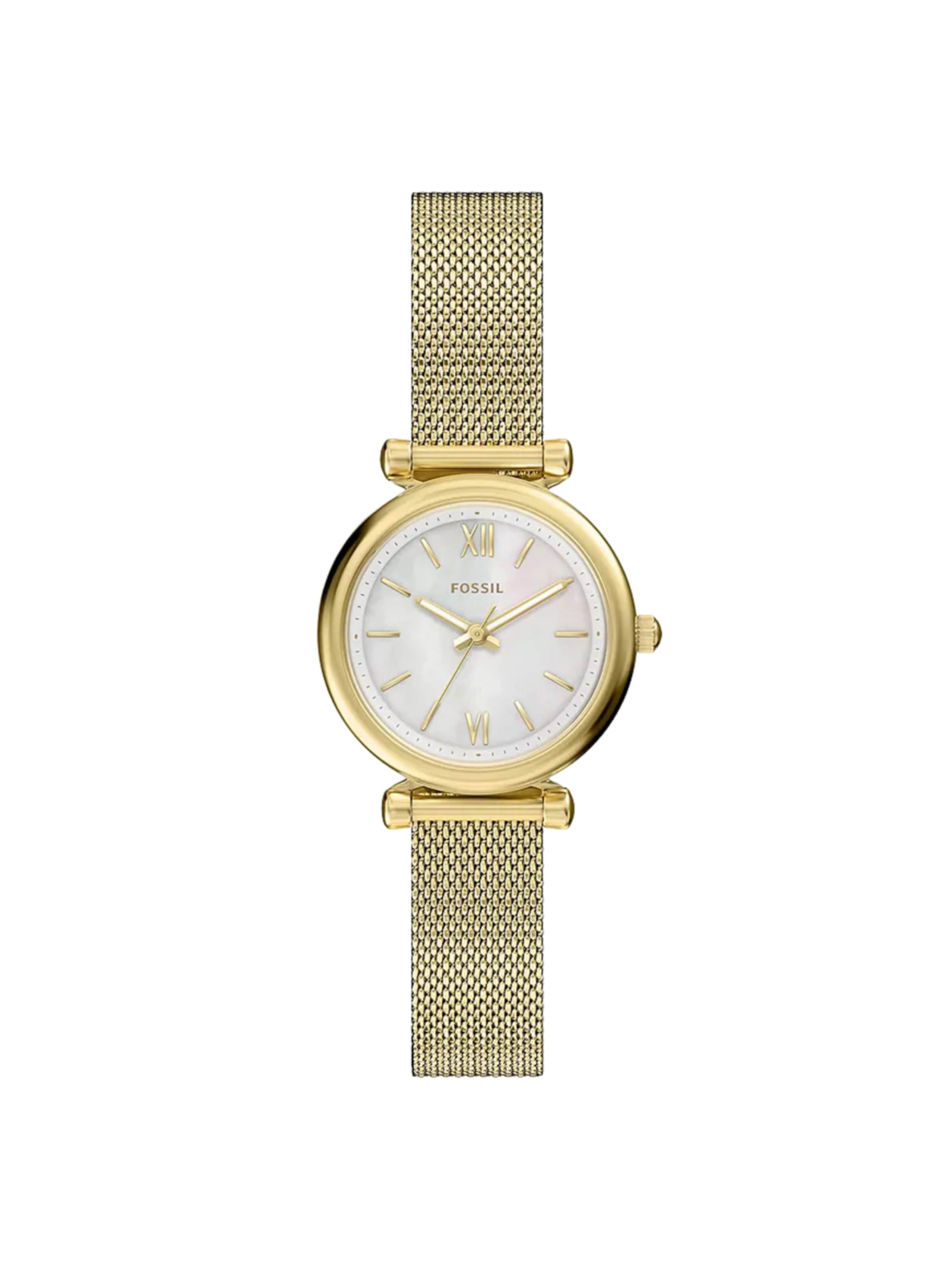 FOSSIL Uhr 'Carlie' in Gold: Vorderseite