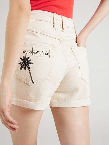 Regular Jean 'PCAMER' PIECES en beige