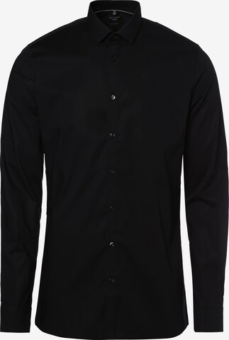 OLYMP Slim fit Overhemd in Zwart: voorkant