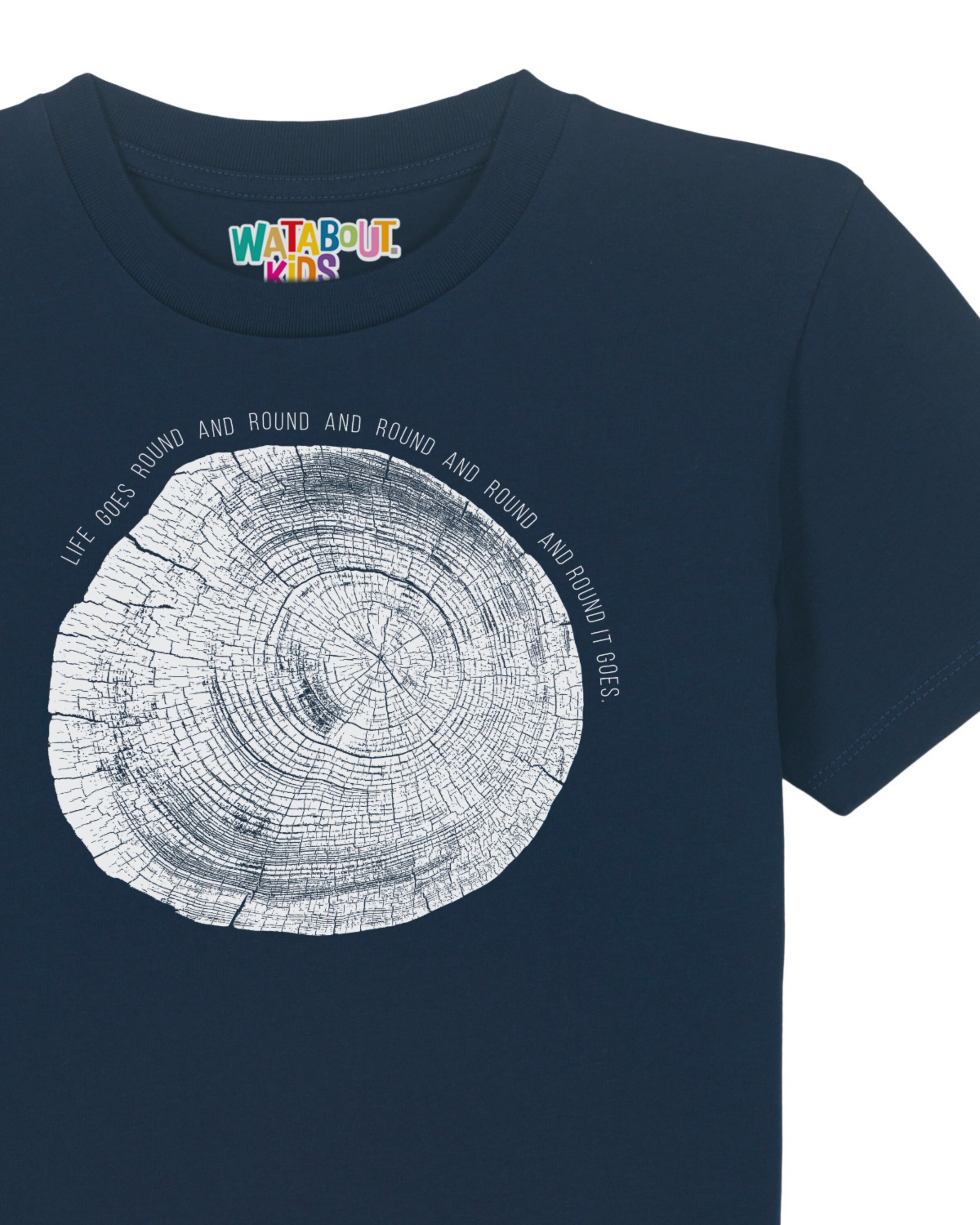T-Shirt 'Baumscheibe' watabout.kids en bleu