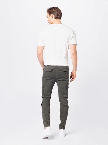 BRAVE SOUL Slim fit Cargo trousers 'ASKERNCHARC' in Grey