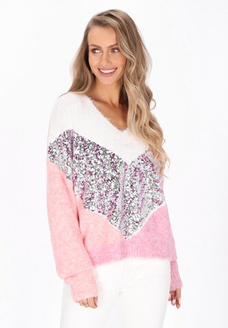 IZIA - Jersey en rosa: frente