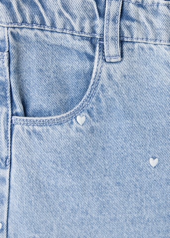 MANGO KIDS Zvonové kalhoty Džíny 'CUORE' – modrá