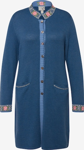 Ulla Popken Knit Cardigan in Blue: front