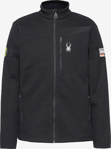 Spyder Fleecejacke 'Wengem Bandit' in Schwarz: Vorderseite