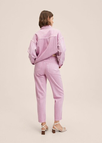 MANGO Regular Jeans 'Aimee' in Roze