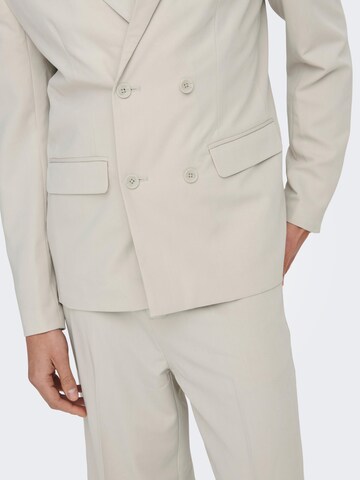 Only & Sons Regular Fit Sakko 'Phil' in Grau