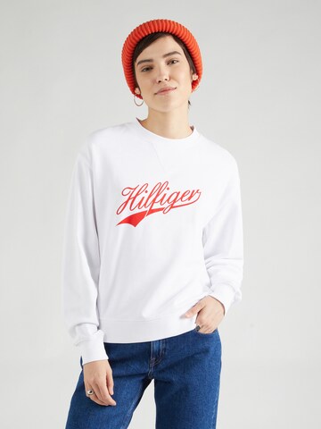 Sweat-shirt TOMMY HILFIGER en blanc : devant