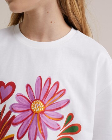 WE Fashion Футболка в Белый