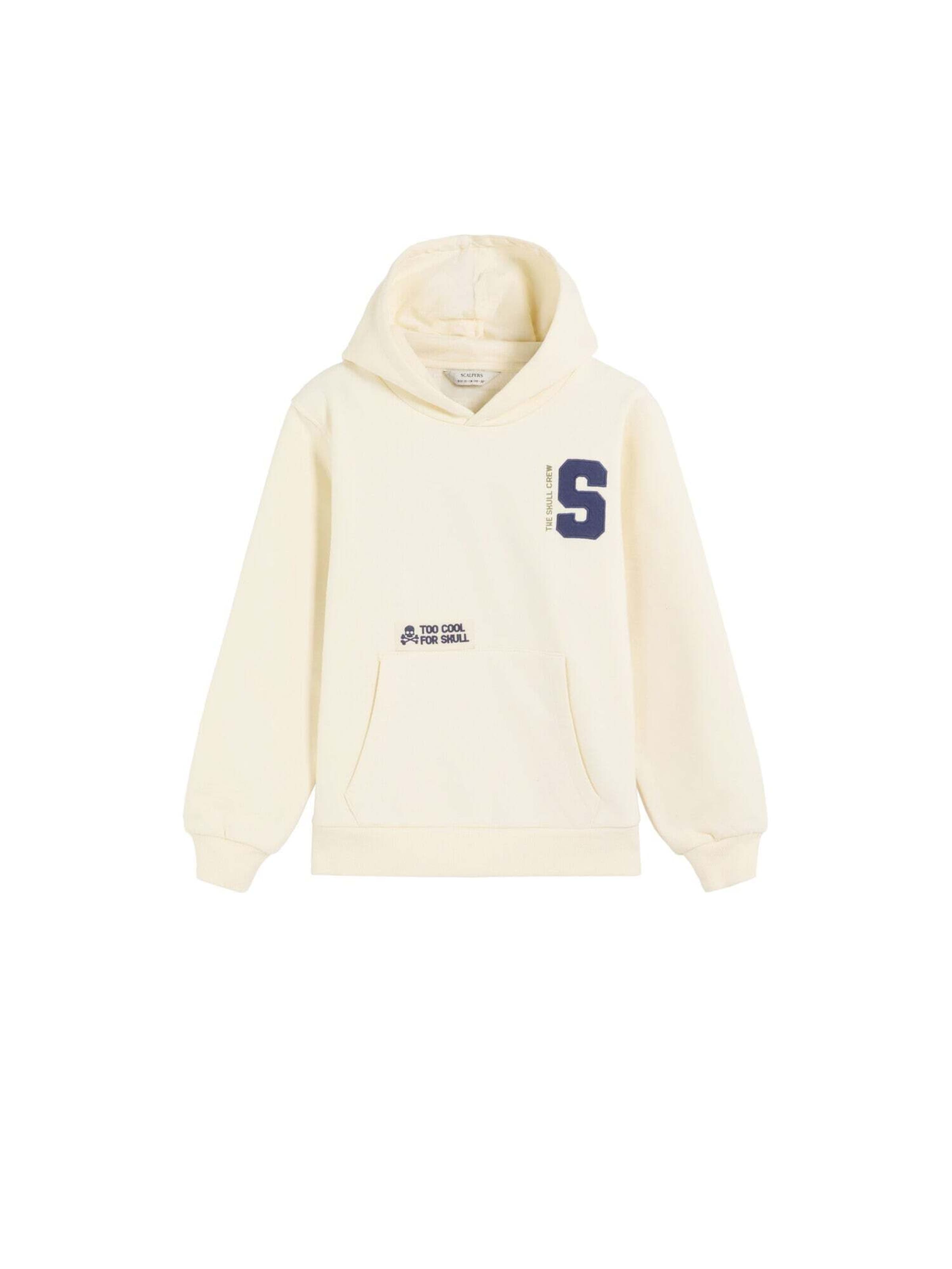 Scalpers Sweatshirt ' ' i vit: framsida