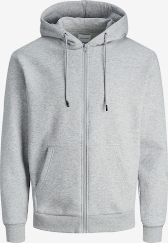 JACK & JONES Sweatjacke 'Bradley' in Grau: Vorderseite