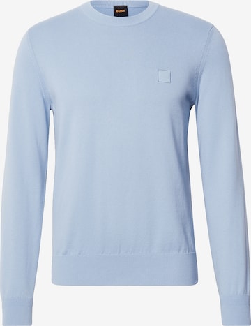 BOSS Trui 'Kanovano_S' in Blauw: voorkant