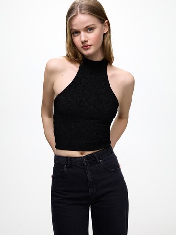 Haut Pull&Bear en noir : devant