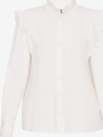 Chemisier DreiMaster Vintage en blanc : devant