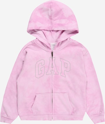 GAP Zip-Up Hoodie in Purple: front