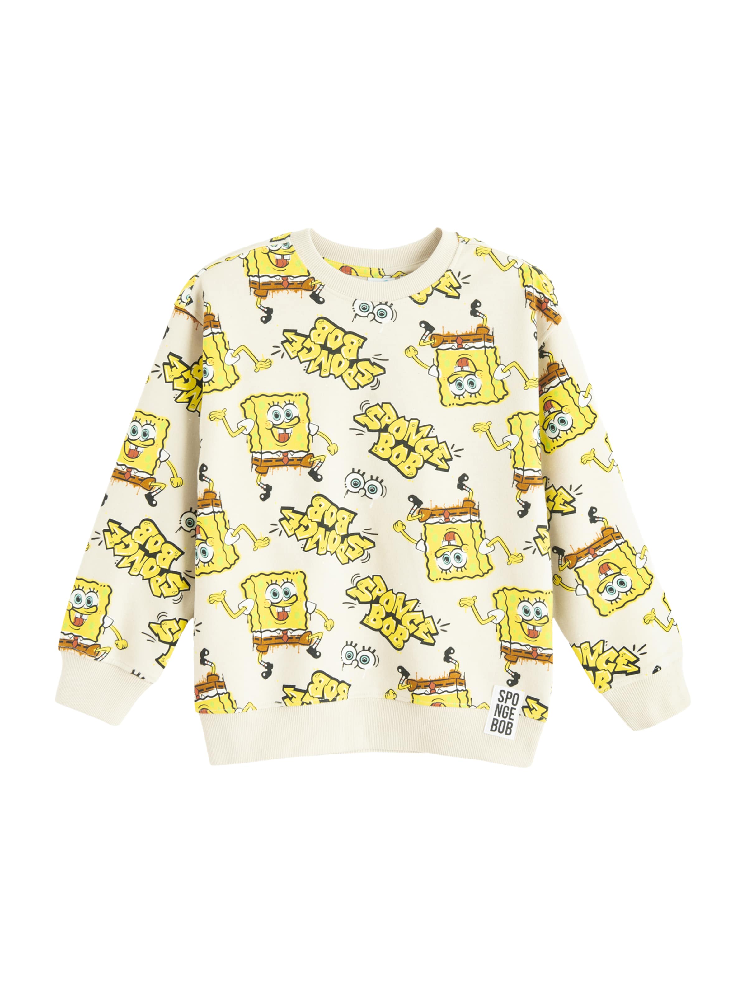 Cool Club Sweatshirt in Beige: front