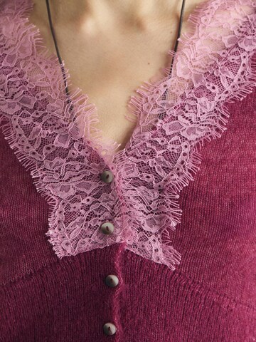 Geacă tricotată ' ' de la Scalpers pe roșu