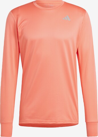 T-Shirt fonctionnel 'Own the Run' ADIDAS PERFORMANCE en orange : devant