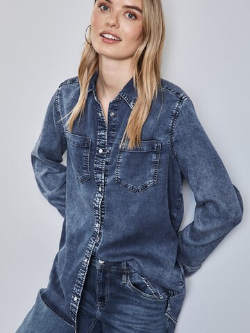 STREET ONE Blouse in Blue: front