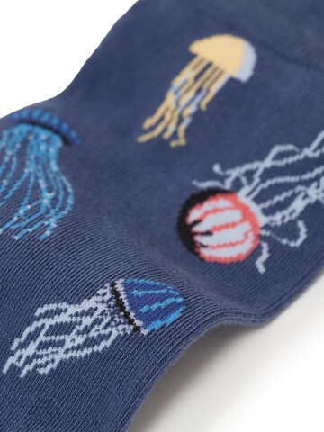 Von Jungfeld Socks 'Signature Icons' in Blue