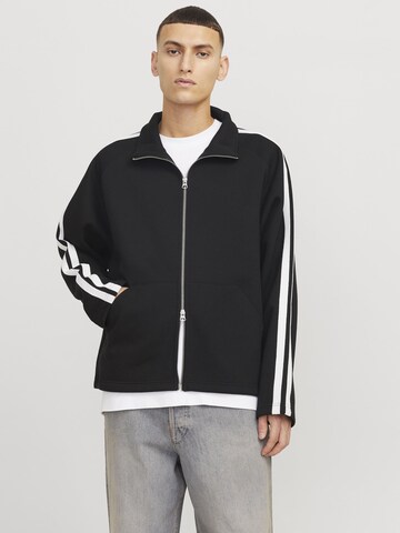 Veste de survêtement JACK & JONES en noir : devant