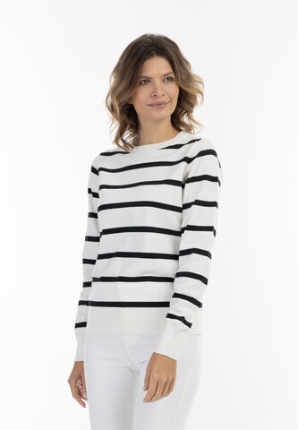 usha BLUE LABEL Sweater in White: front