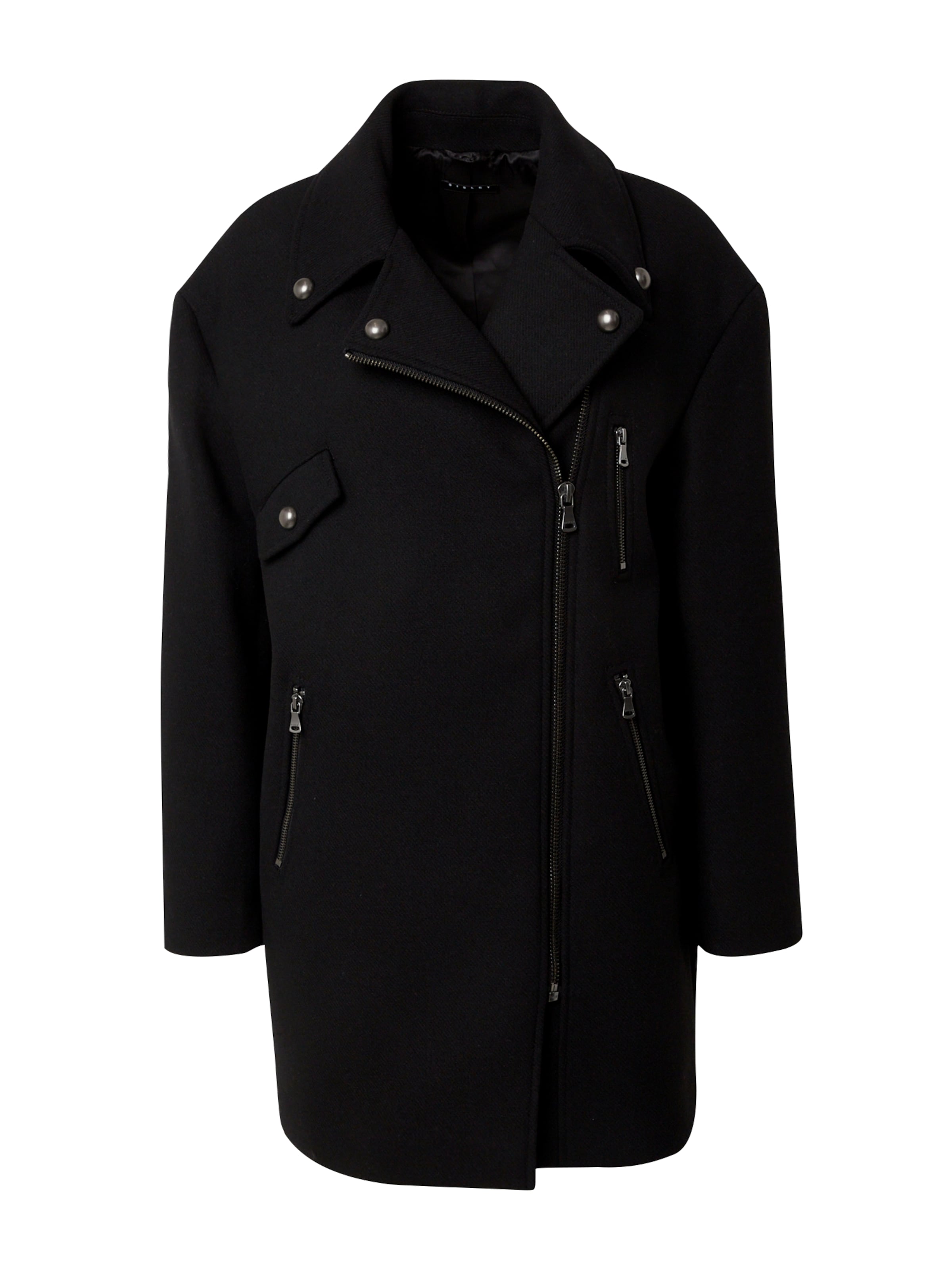 Sisley - Sobretudo meia-estação em preto: frente