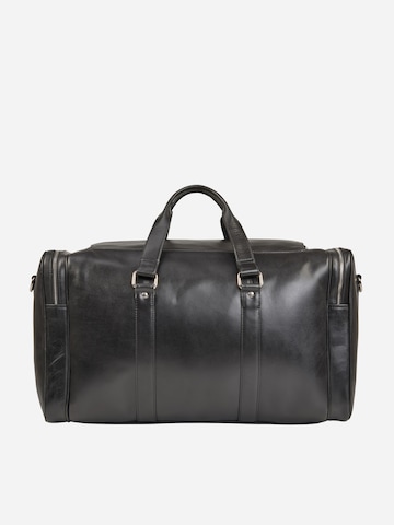 NEGOTIA Leather Weekendtas 'Marent' in Zwart
