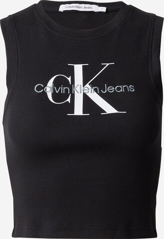 Calvin Klein Jeans Top - fekete: elől