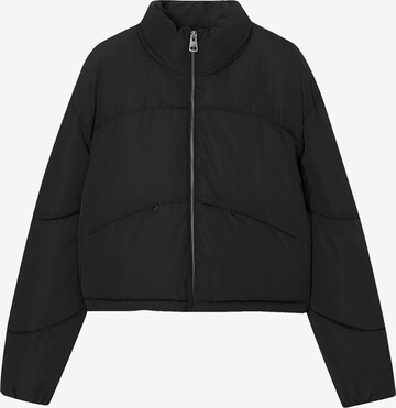 Veste mi-saison Pull&Bear en noir : devant