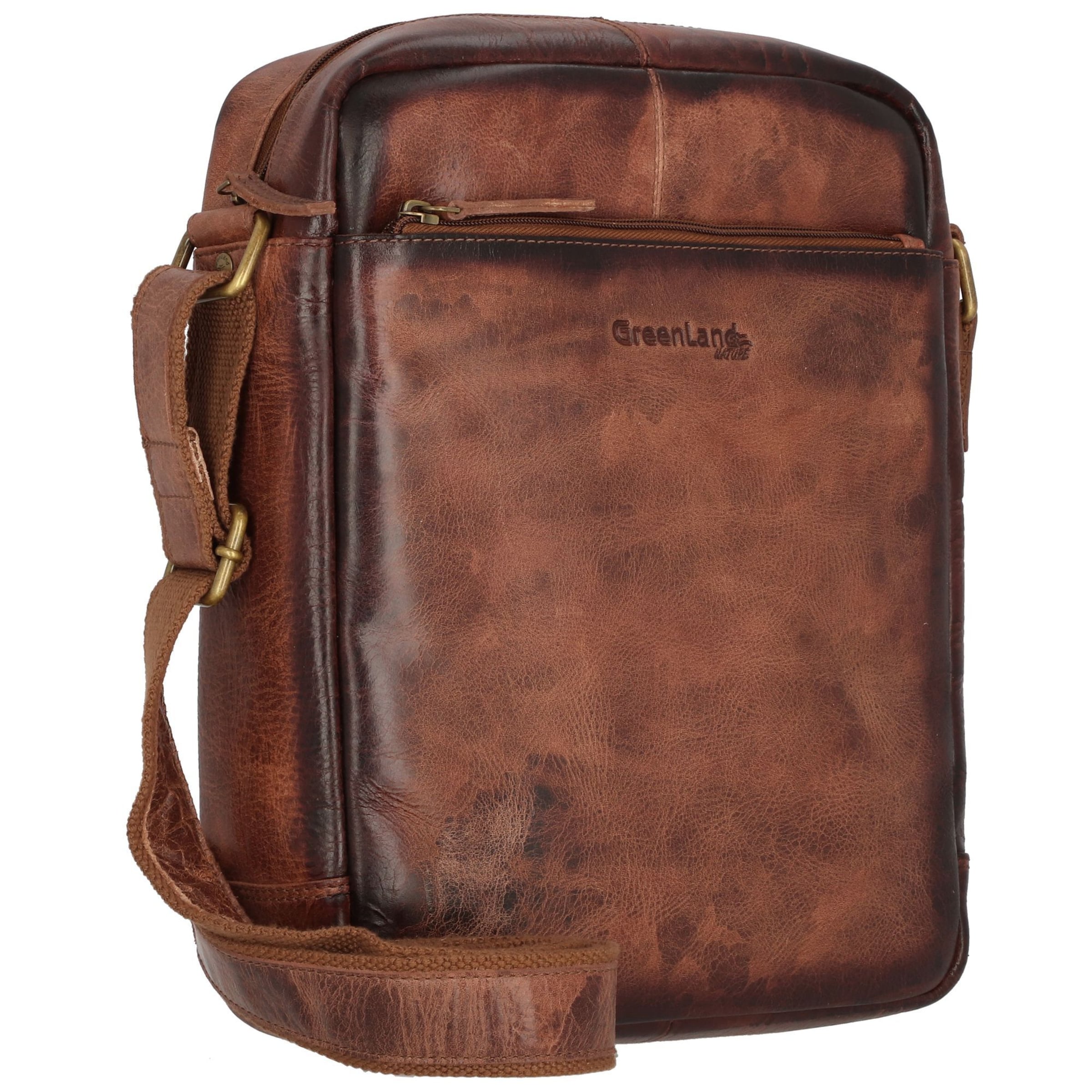 Borsa a tracolla 'Mascu & Line' di Greenland Nature in marrone